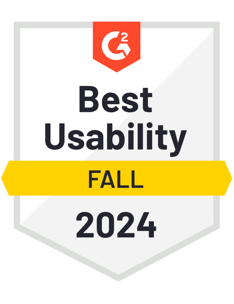G2 Badge for VeriScan Identity Verification: Best Usability